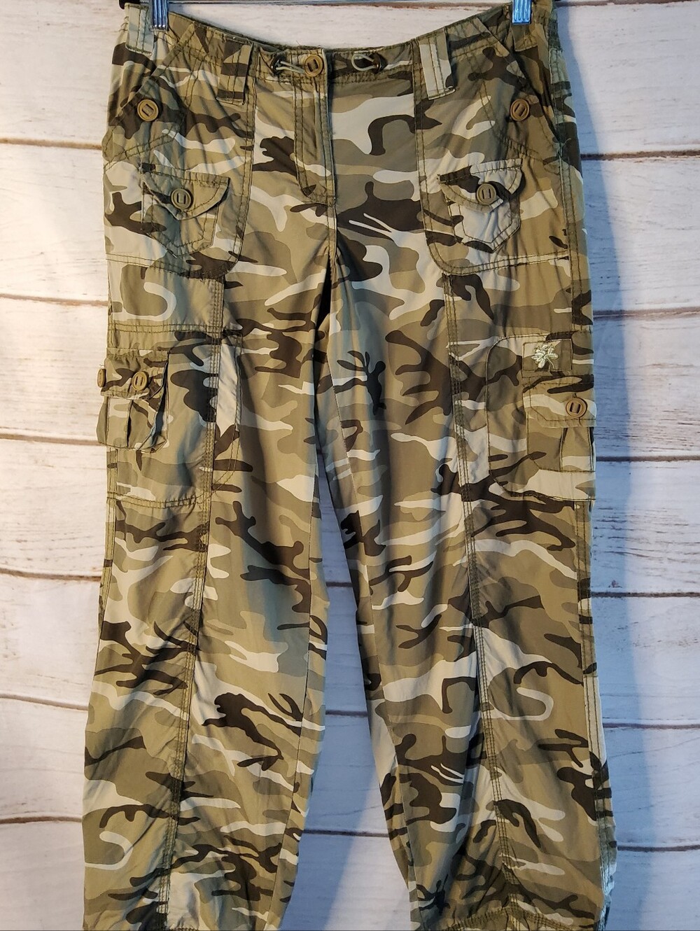 Vintage Camouflage Cargo Joggers - Olive/Tan/Black - Juniors 13